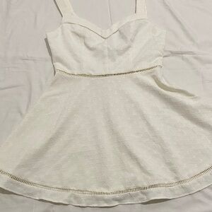 B Darlin White Textured Dress